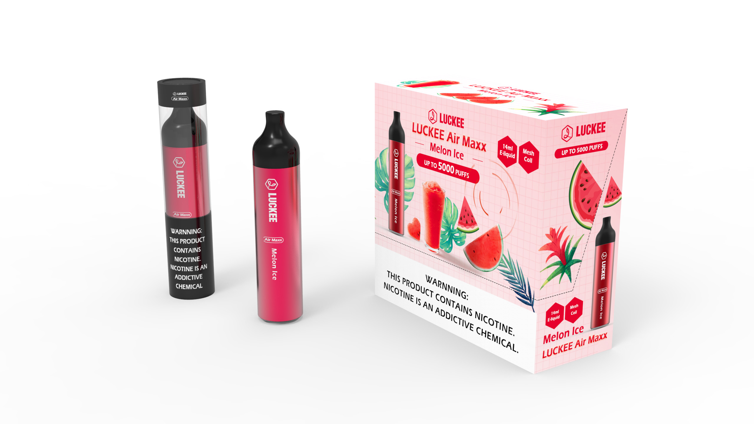 5000 PUFFS Disposable Vape Pen 5 Nic 20 Flavors long last vape Luckee