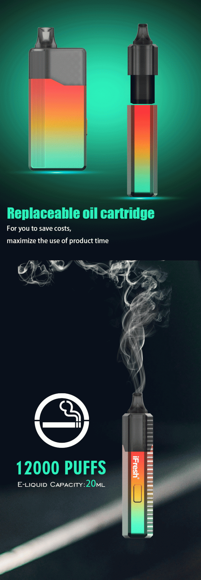 12000 Puff Disposable Vape Pod With Nicotine