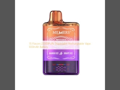 15 Flavors 22000Puffs Disposable Rechargeable Vape 650mAh Battery