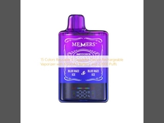 15 Colors Reusable E Cigarette Device Rechargeable Vaporizer with 650mAh Battery and 22000 Puffs