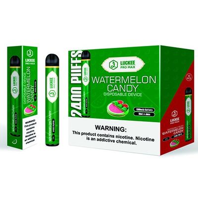 2400 Puffs Disposable Smoking Vape 7ml E Juice 1300mAh Battery OEM ODM