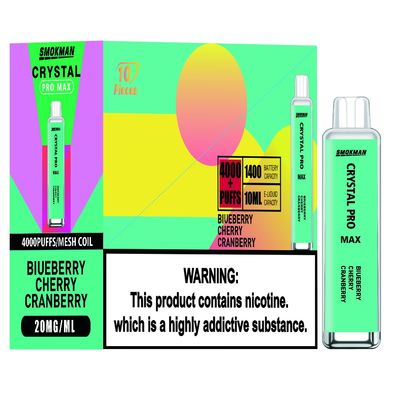 Kompaktes Einweg-Dampfgerät 10 Farben 20 mg Nikotinstärke
