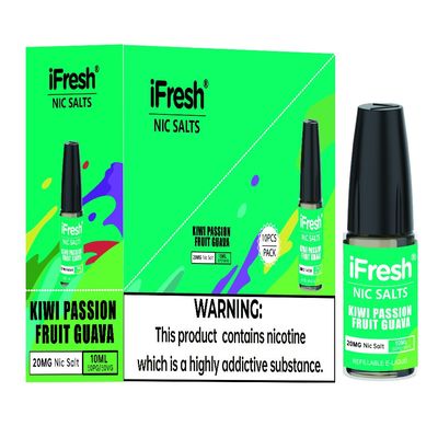নতুনদের জন্য Ifresh 20 Flavor Vape Liquid Cartridges উদ্ভিজ্জ গ্লিসারিন বেস উপাদান