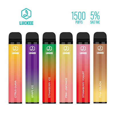 5ml 1500puffs Disposable Vape Pen Wall S Eliquid 850mah Battery 5% Salt Nic