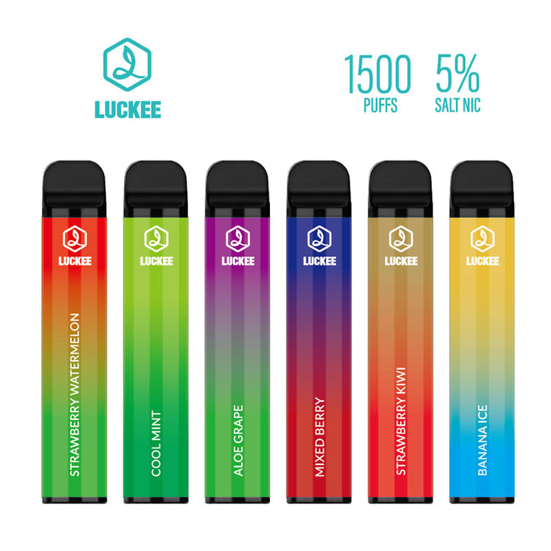 1500 Puffs 850mAh Disposable Vape Pen LUCKEE Wall S Up To 5ml E-Liquid