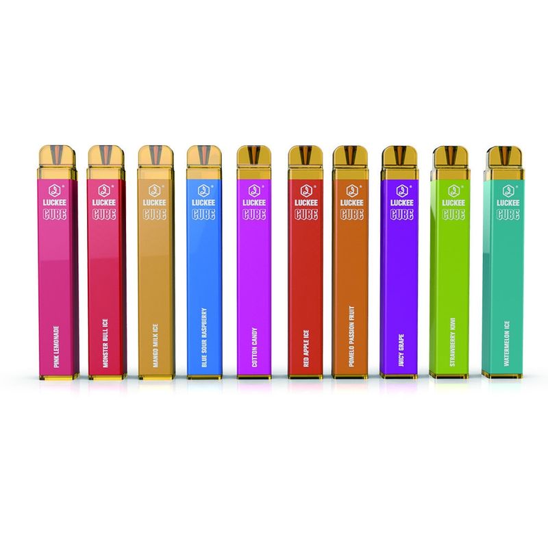 Luckee 600 CUBE 600 Puff Vape Pen E Cigarette 500mAh Battery OEM